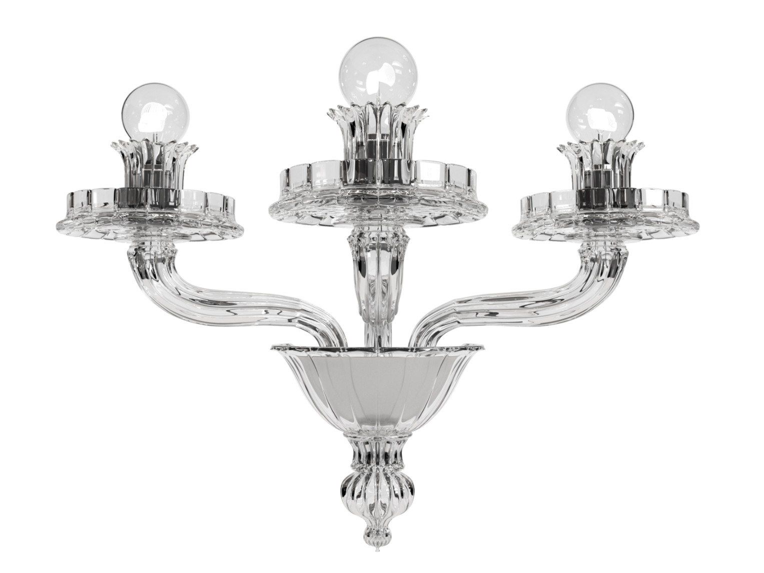 Настенный светильник из дутого стекла VENINI фиолетовый ARCH-00148509 - Вид №1