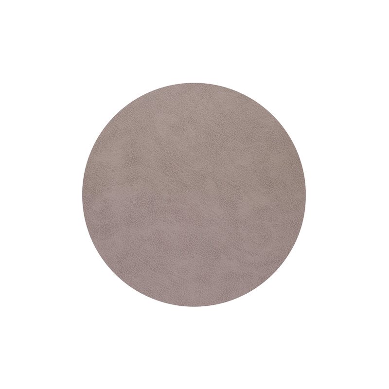 990261 BULL warm grey подстановочная салфетка круглая, диаметр 30 см, толщина 2мм;LIND DNA