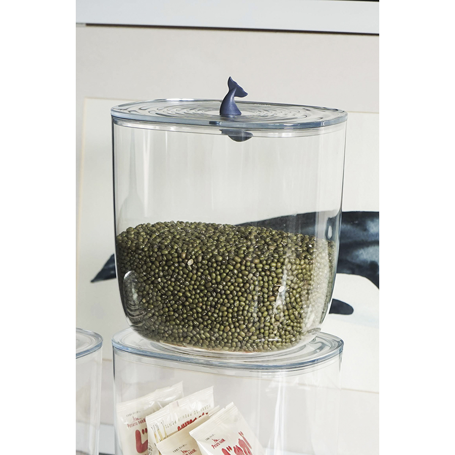 QL10331-CL-BU Контейнер для хранения moby whale ocean 3,5 л Qualy  - Вид №2