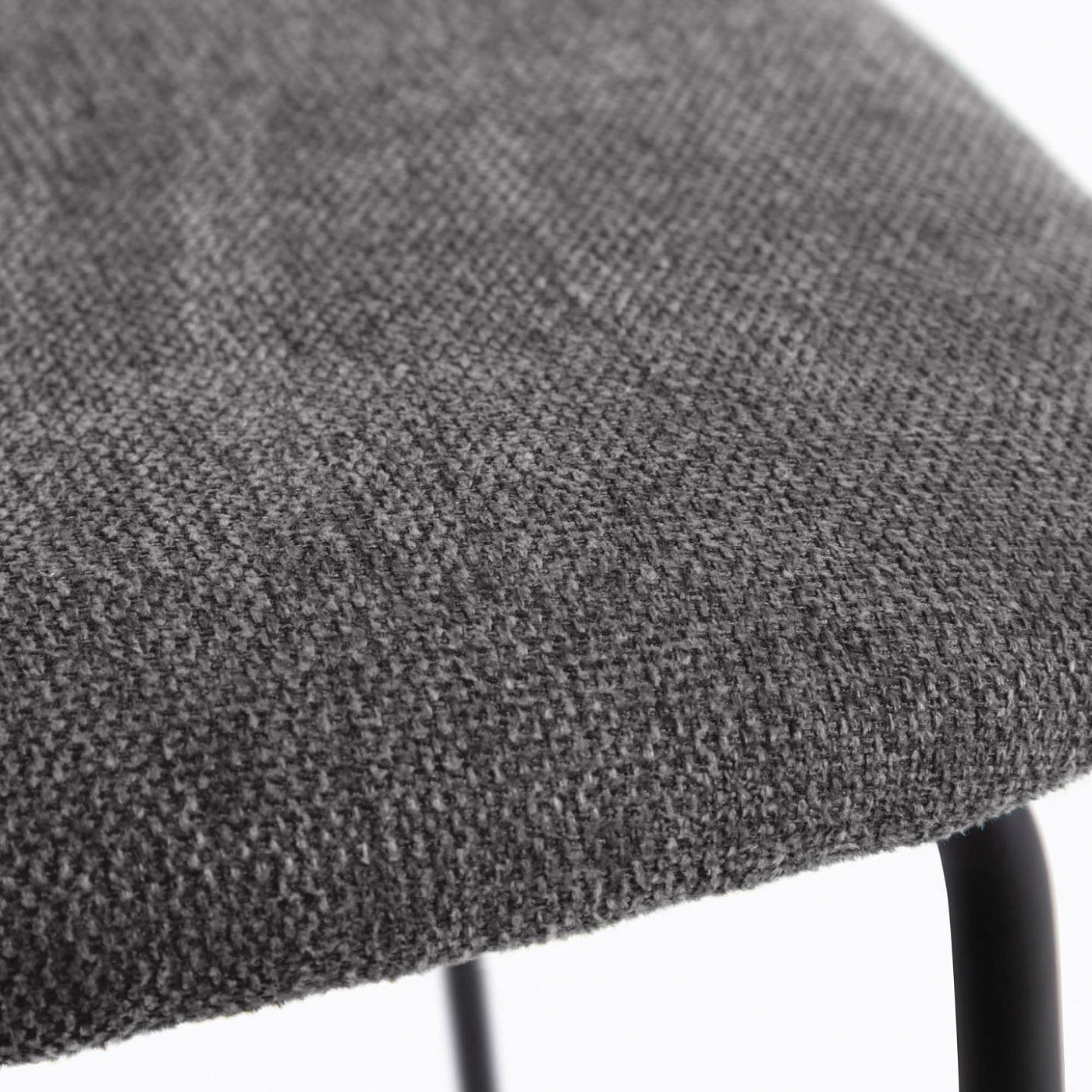 108352 Стул темно-серый с дубовым шпоном и сталь с черной отделкой La Forma Benilda  - Вид №3