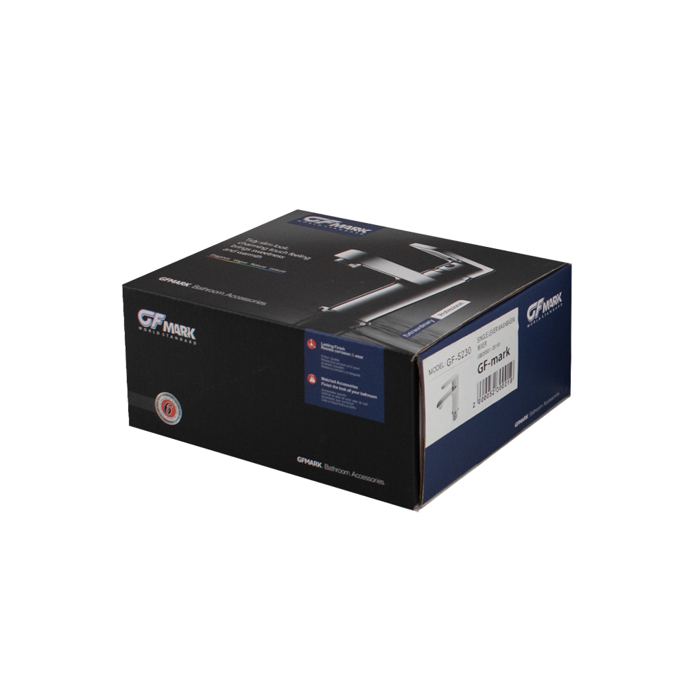 GFmark - Смеситель на раковину, шаровый, комбинированный, с белой эмалью, код: 5230  - Вид №2