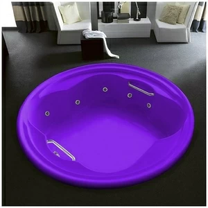 Ванна Gruppo treesse Perla V6697-F фиолетовая с гидромассажем круглая большая свободностоящая