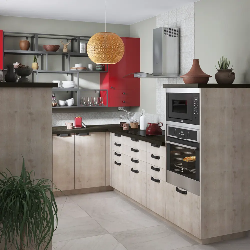 Фасад для кухонного шкафа Нордик 39.7x102.1 см Delinia ID ЛДСП цвет бежевый STLM-2175941 - Вид №7