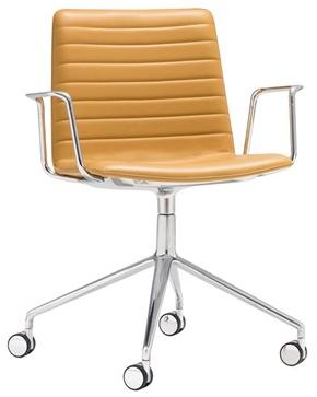 Andreu World 5-спицевый стул с подлокотниками на колесиках Flex high back So1644 - Вид №4