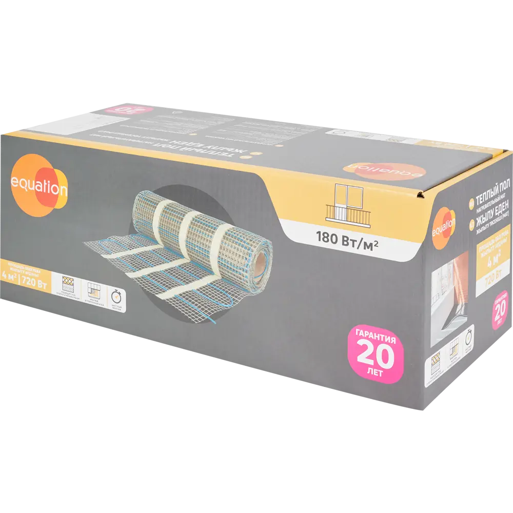 Нагревательный мат Equation для тёплого пола 4 м² 720 Вт 18859631 STLM-0937617 - Вид №5