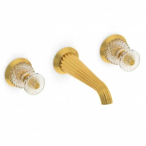 C47-1303 C47-1303 Настенный комплект для раковины на 3 отверстия АЛМАЗНЫЙ КУПОЛ Cristal & Bronze DÔME DIAMANT