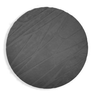 Круглый шерстяной ковер