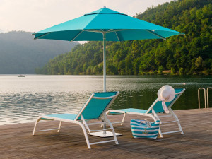 Анодированный алюминиевый откидной садовый шезлонг