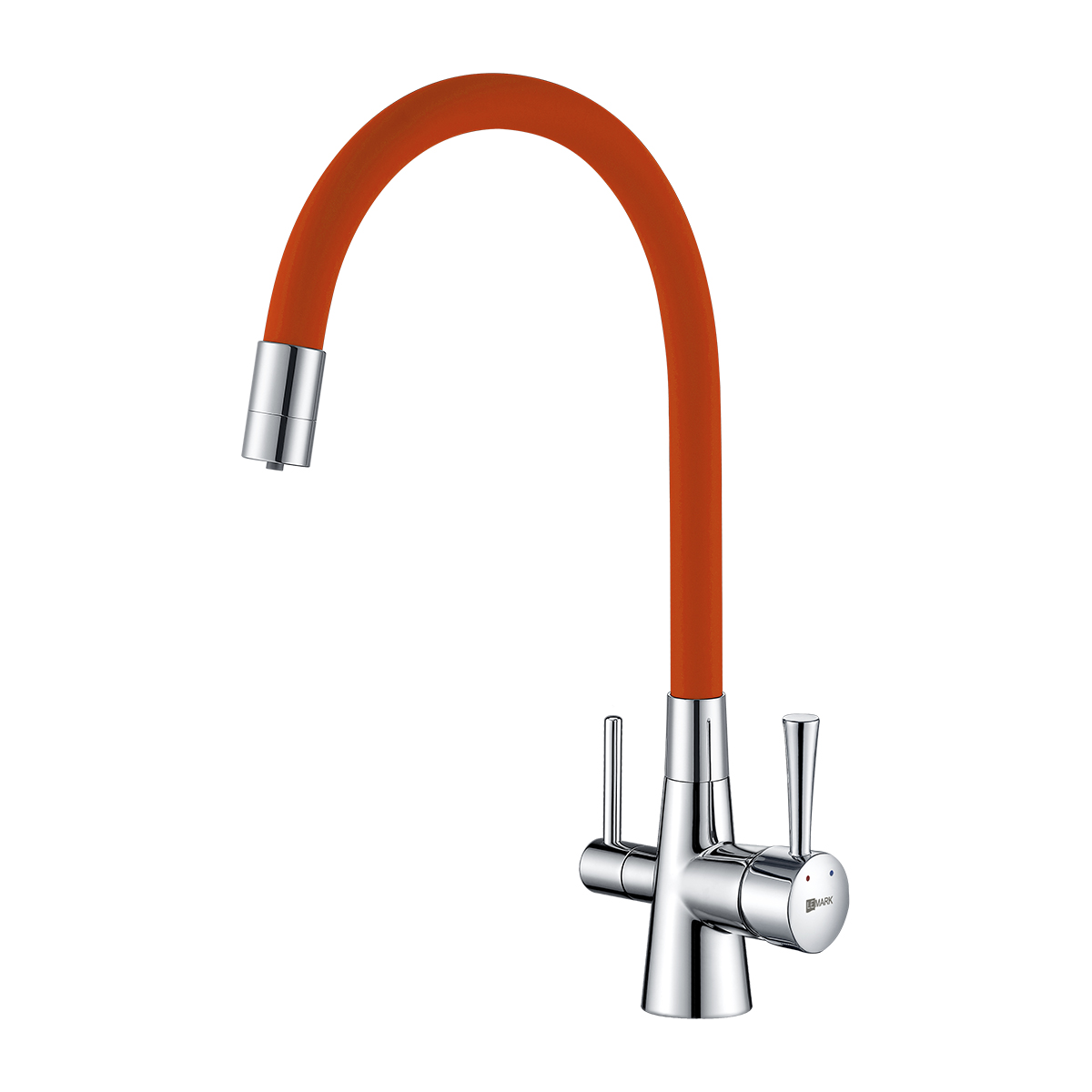 LM3075C-Orange Смеситель Comfort для кухни с подключением к фильтру с питьевой водой LEMARK COMFORT