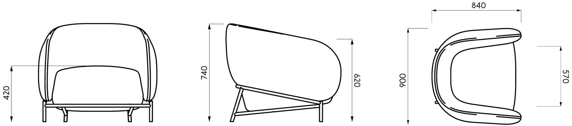 Cider Edition Кресло с подлокотниками sun-id-1504849 - Вид №6