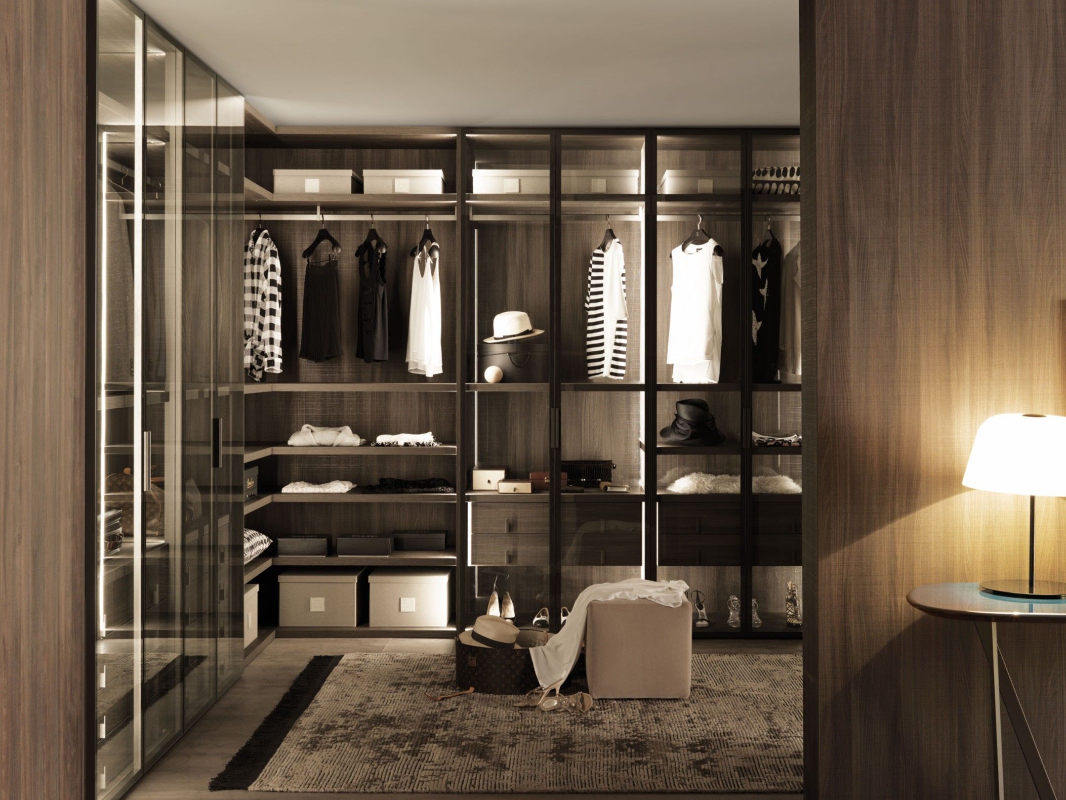 Деревянная секционная гардеробная MisuraEmme PALO ALTO ARCH-00108081