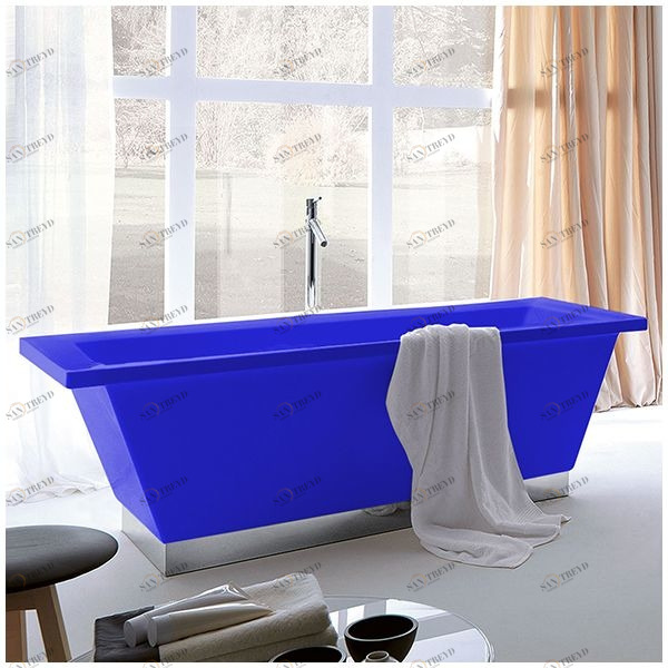 Ванна Gruppo treesse Conthea V1211AC-SI синяя отдельностоящая прямоугольная V1211ACSI