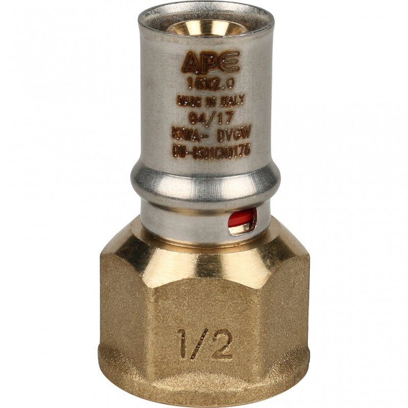 Муфта переходная STOUT 16х1/2" ВР под пресс SFP0002001216 - Вид №1