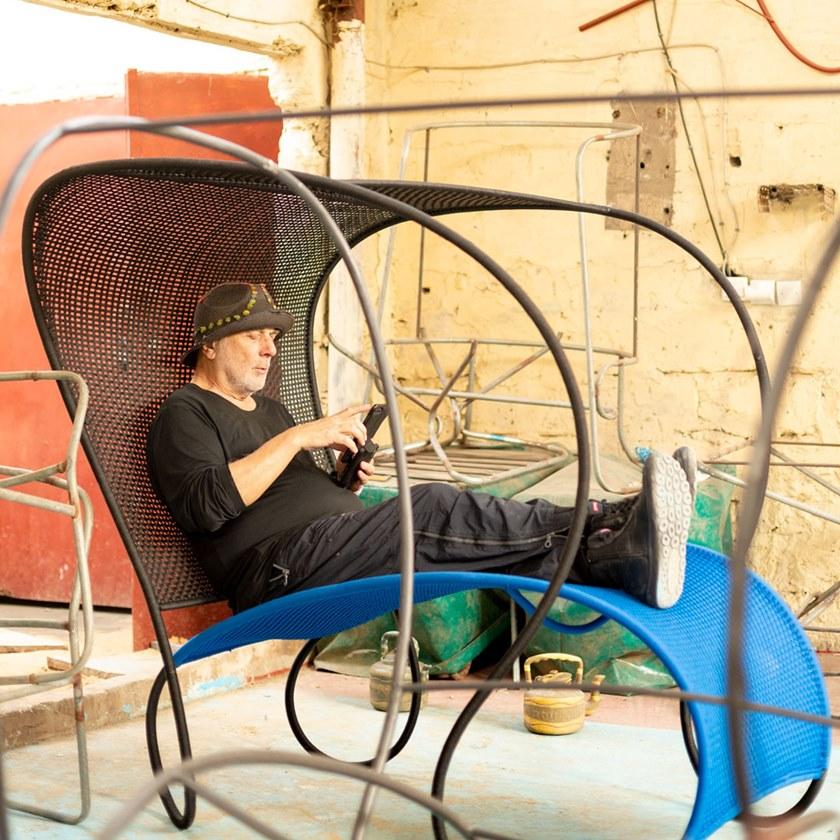 Moroso Садовый шезлонг под навесом из полиэтиленовой нити M'afrique sun-id-1491702 - Вид №4