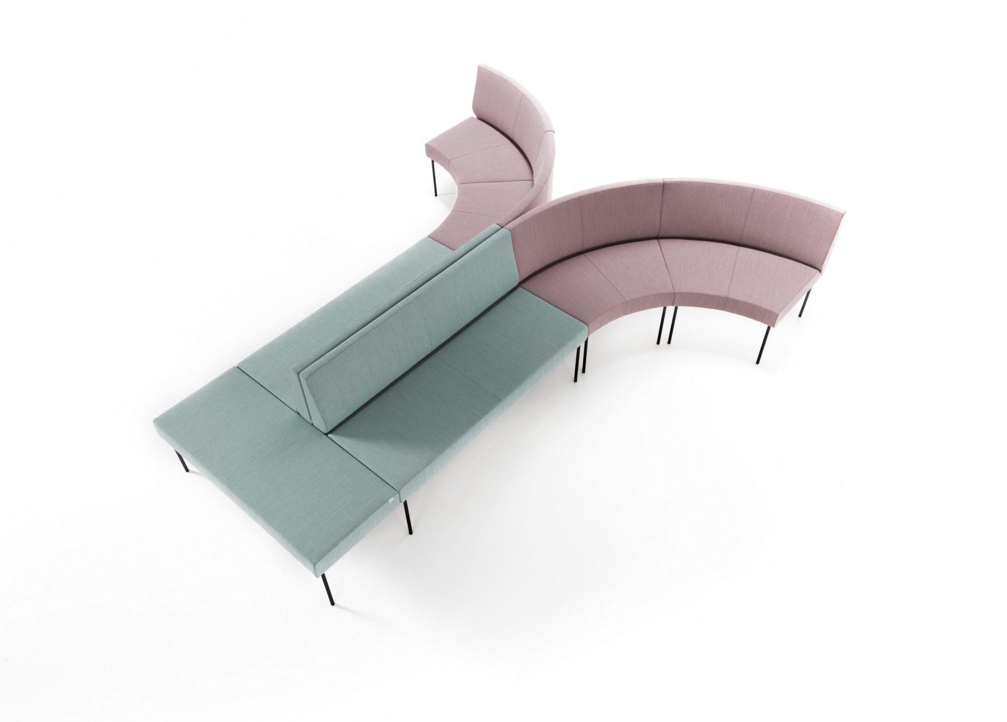 Модульная скамья из ткани со спинкой SITIA Laguna ARCH-00146120 - Вид №51