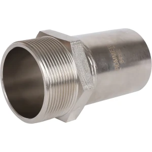 Муфта переходная Rommer 2"x54 мм НПр-НР нержавеющая сталь