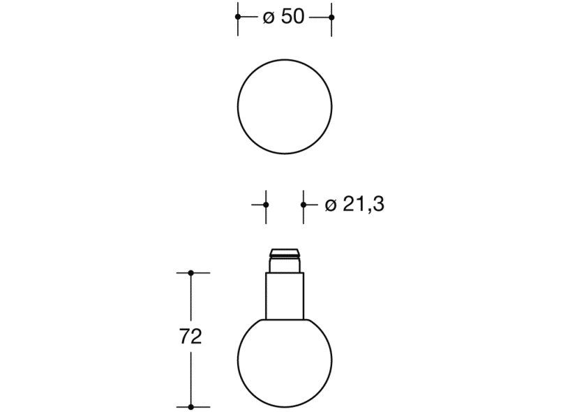 109XAHLT Толкатель кнопки, часть с отверстием (h-technik) HEWI System 111 | Edelstahl  - Вид №1