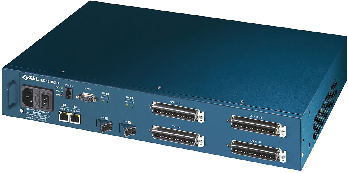 IES-1248-51V 48-port remote msan for adsl and voip services ZyXEL Santreyd 