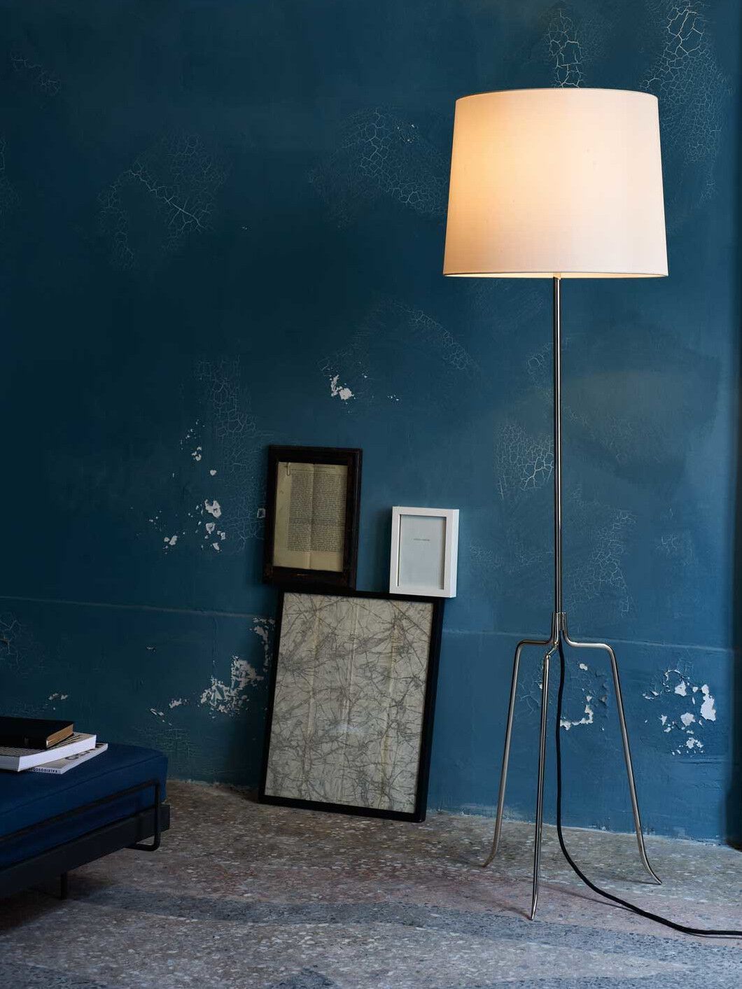 Торшер из металла и шелка Kalmar DREISTELZ ARCH-00116157 - Вид №3