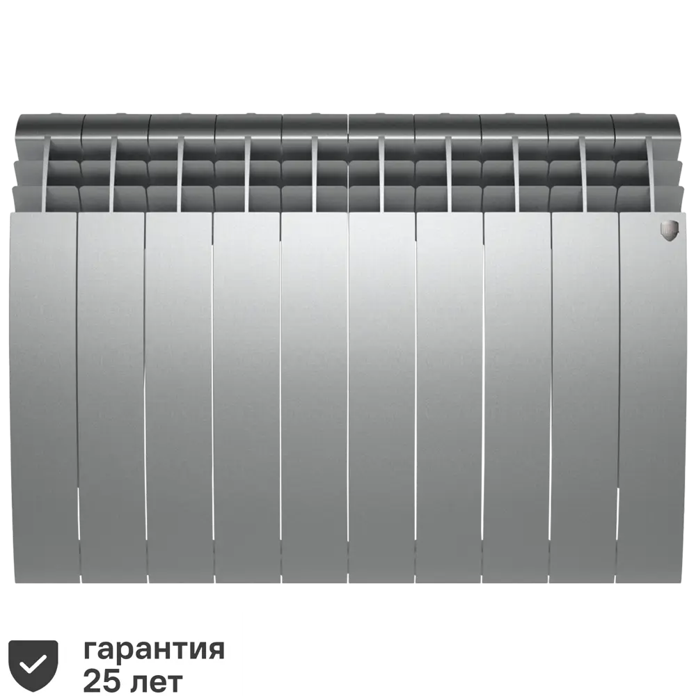 Радиатор секционный Royal Thermo Biliner 500/87 10 секций боковое подключение биметалл серый STLM-2150242