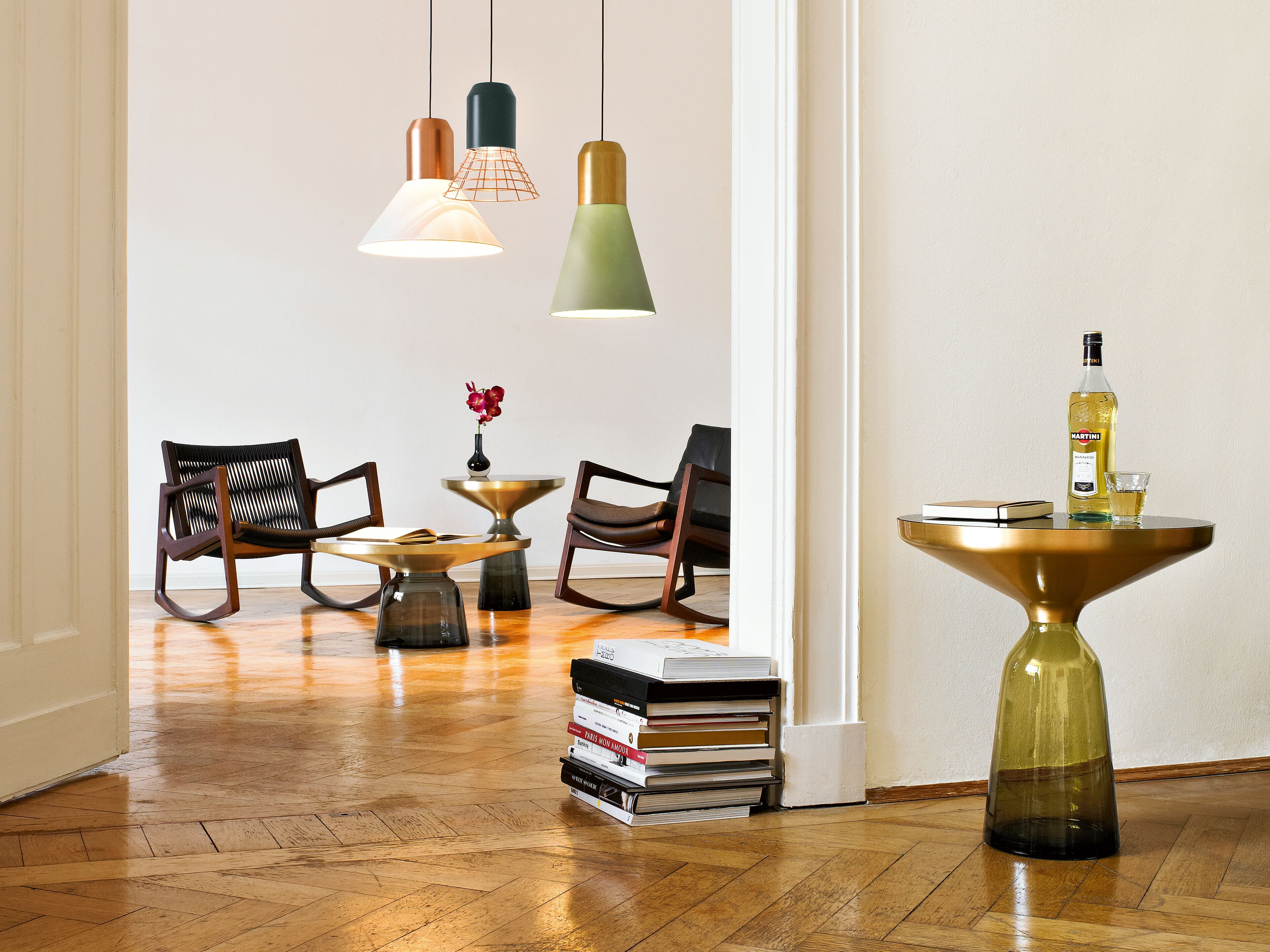 Круглый журнальный столик из латуни и стекла Classicon Белл ARCH-00039502 - Вид №27