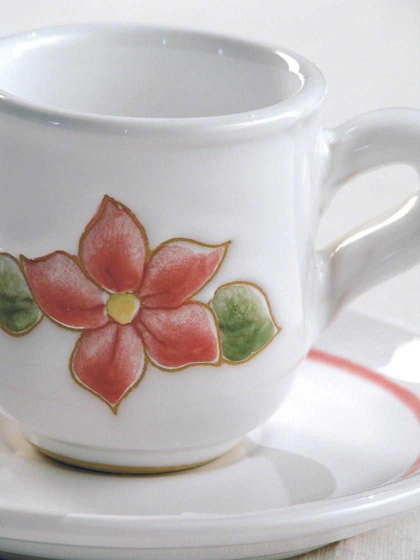 Cerasarda Керамическая кофейная чашка с блюдцем Primavera rosa Tcpr/ptcpr - Вид №1