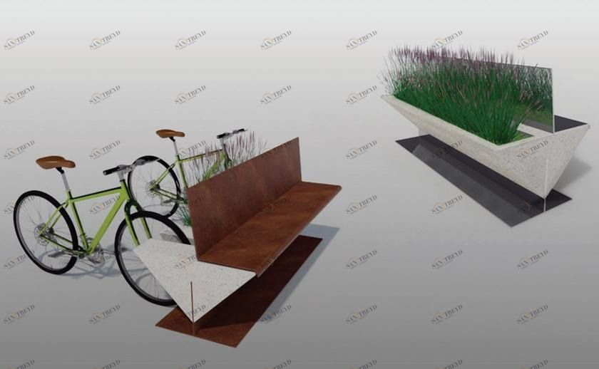 Manufatti Viscio Скамья из металла со спинкой sun-id-1421494