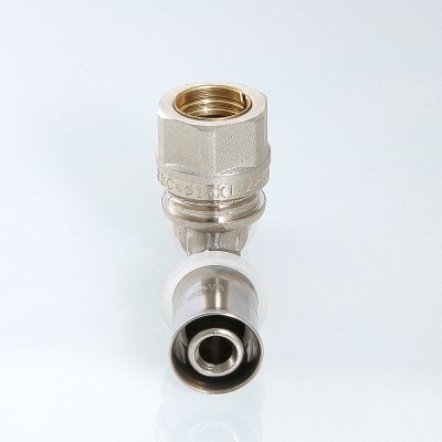 VTm.233.I.201516 Пресс-фитинг – тройник с переходом на обжимное соединение Valtec 20 x 15 x 16 мм  - Вид №6