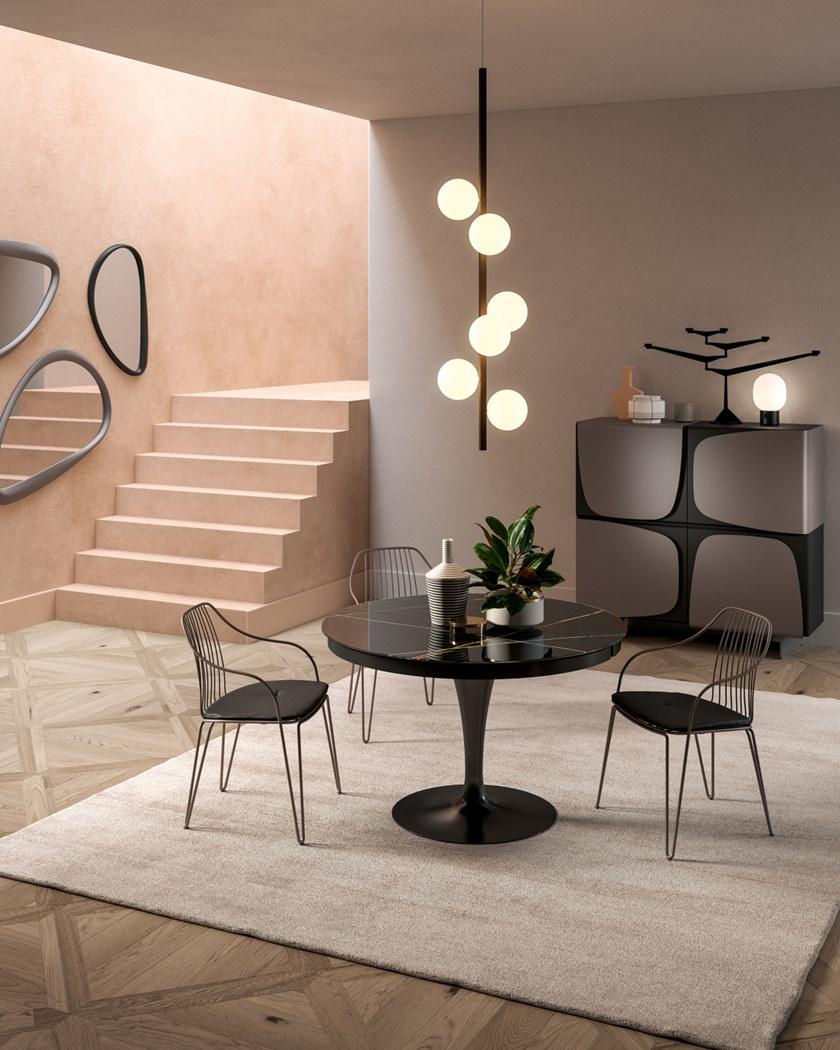 Ozzio Italia Металлический стул с подлокотниками  S020  - Вид №3