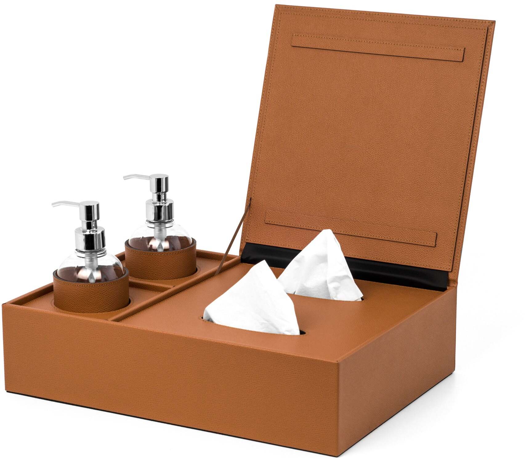 Ящик для дезинфекции Igea - 40X29XH11 см / регенерированная зернистая кожа_nocciola