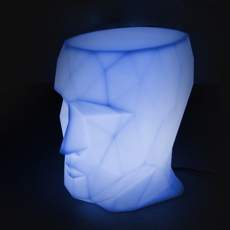 Приставной столик фигурный светящийся 49 см LED RGBW battery Adan от Vondom VONDOM ADAN ОТ VONDOM 298575 Розовый;фиолетовый  - Вид №9