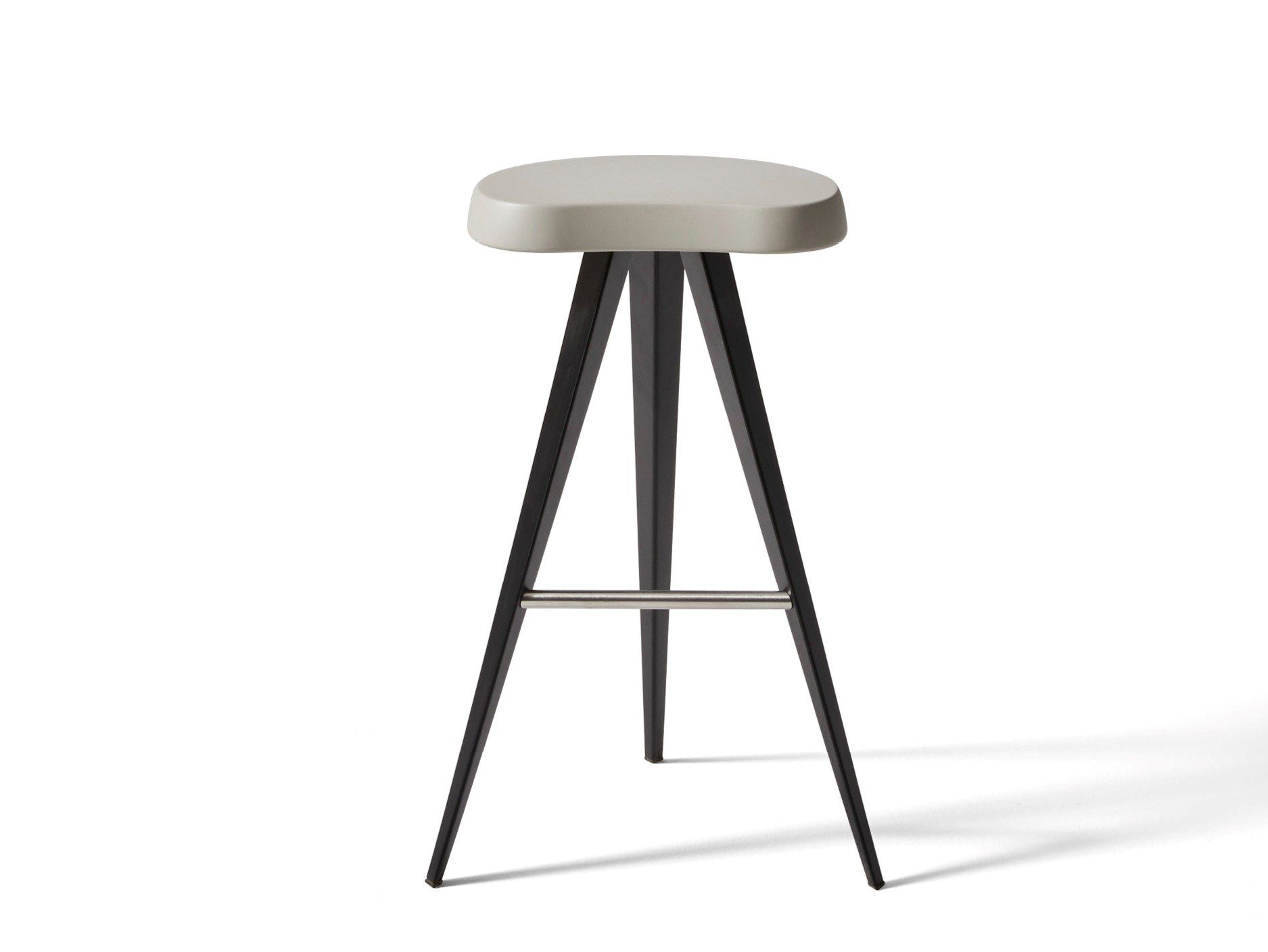 Высокий стул из стали и дерева с подставкой для ног CASSINA Mexique ARCH-00026422