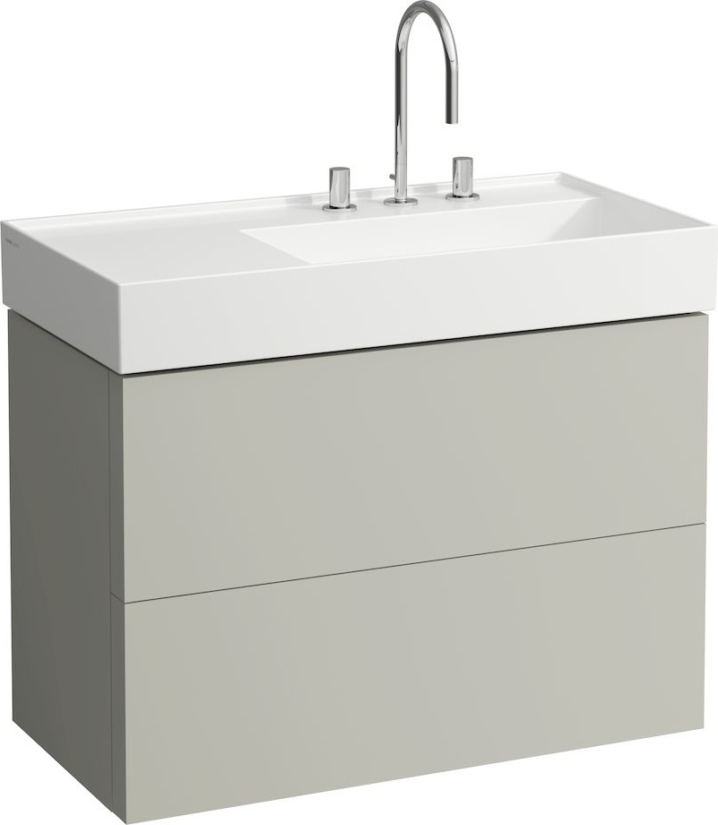 H8103390001121 Раковина с полочкой слева, со специальным скрытым сливом LAUFEN PRO - Вид №3