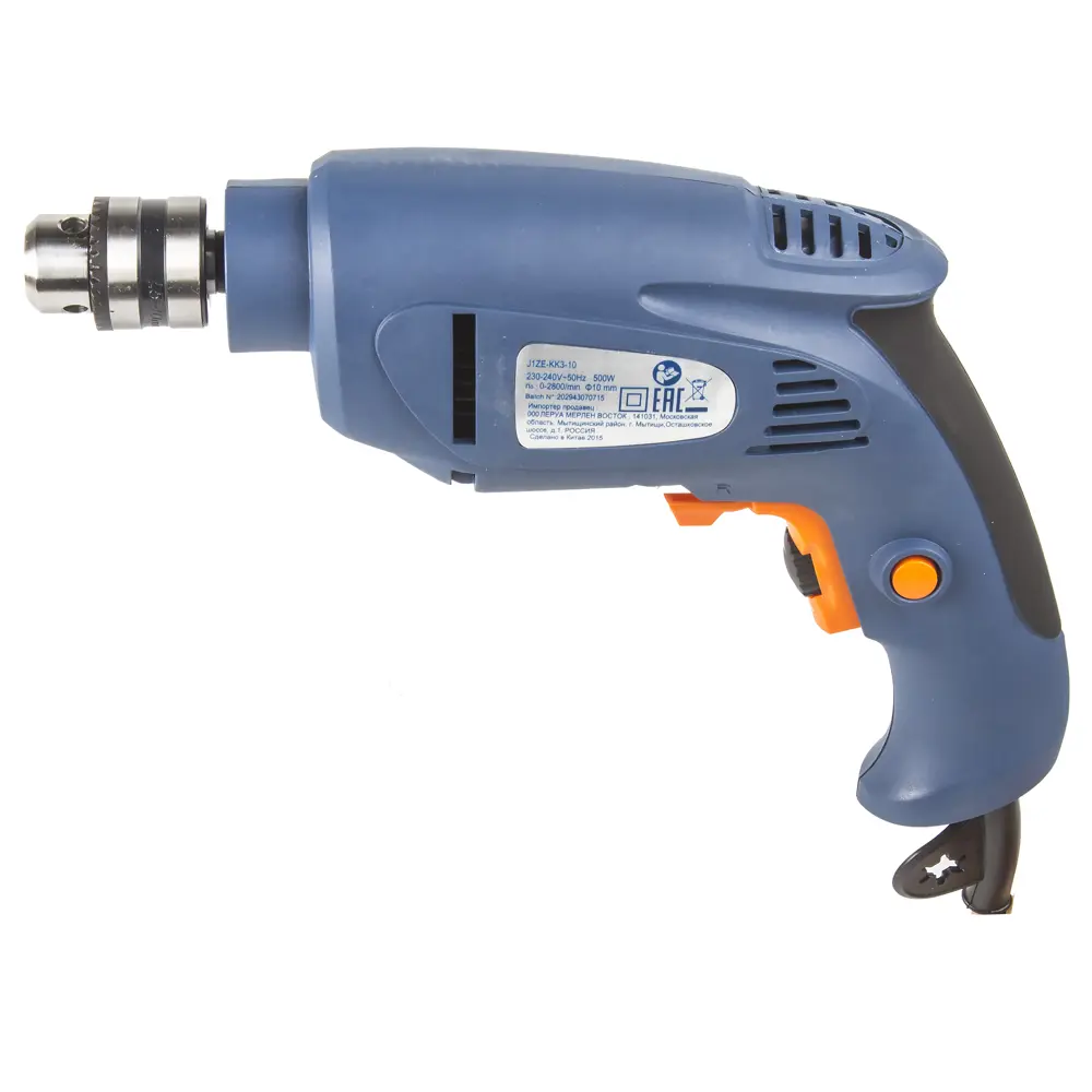 Дрель сетевая безударная Dexter, 500 Вт DEXTER POWER STLM-2180474