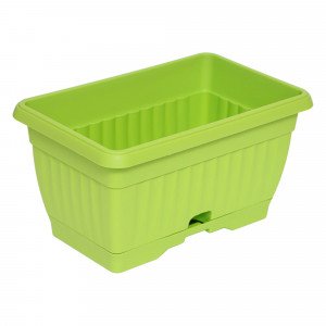 89095023 Балконный ящик 19.5x16x30 см v9.3 л пластик зеленый киви