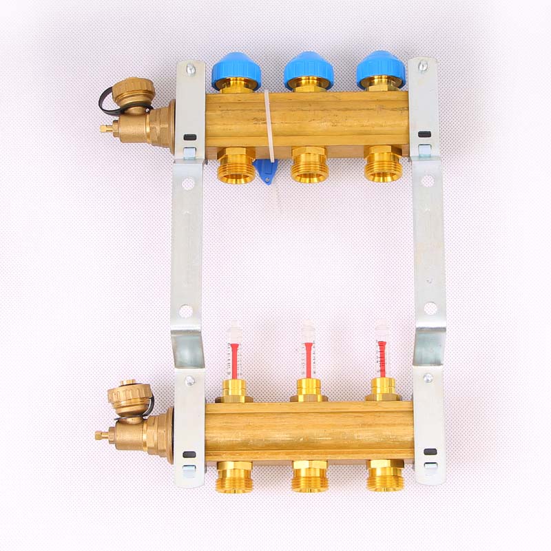 Коллекторная группа HKV/T с термостатическими вентилями и расходомерами WATTS Ind 1"x3/4"ЕК 3 выхода 10004196 - Вид №3
