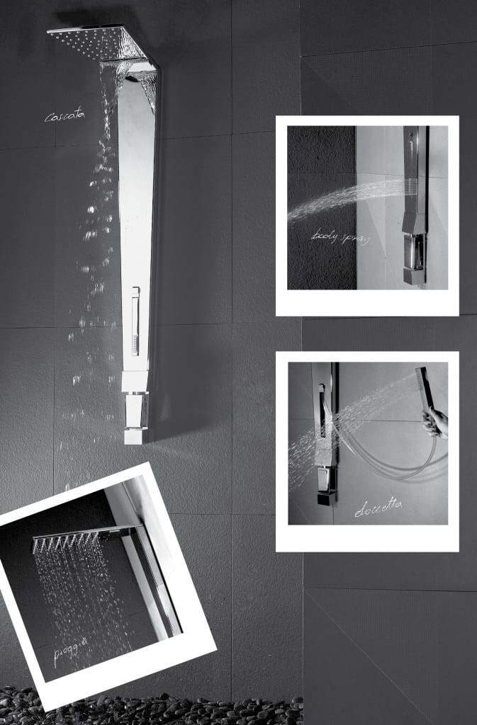 Латунная настенная душевая колонна с душем tender rain ARCH-00112173 - Вид №2