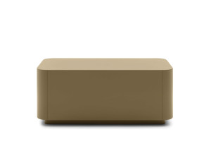 Деревянный низкий квадратный журнальный столик