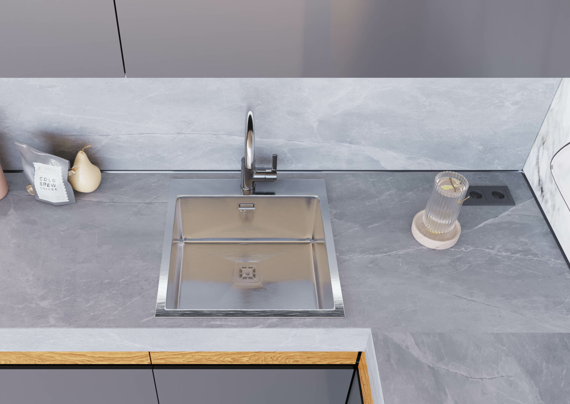 Кухонные мойки Eco Marino SMB-5151SQ.B SEAMAN SMB-5151Q - Вид №2