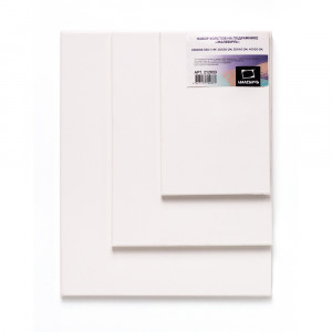 212033 Набор холстов на подрамнике 20x30, 30x40, 40x50 см 100% хлопок Малевичъ