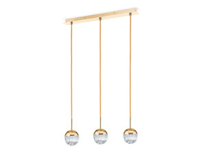 Латунь и Кристалл подвесной светильник