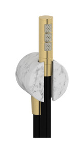 Дуплекс Marmo, белый мрамор WE ARE IB mr022os_1 Brushed Gold Shower