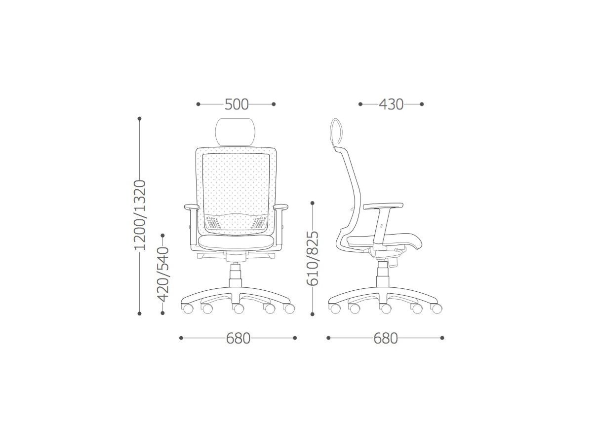Вращающееся офисное кресло с колесами VAGHI Bursa Evo Black ARCH-00077178 - Вид №3
