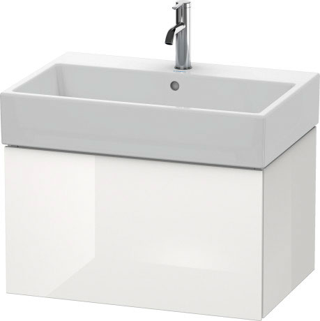 LC617600707 Тумбочка подвесная L-Cube #LC6176 684 x 459 мм Бетонно-серый матовый декор Duravit - Вид №2