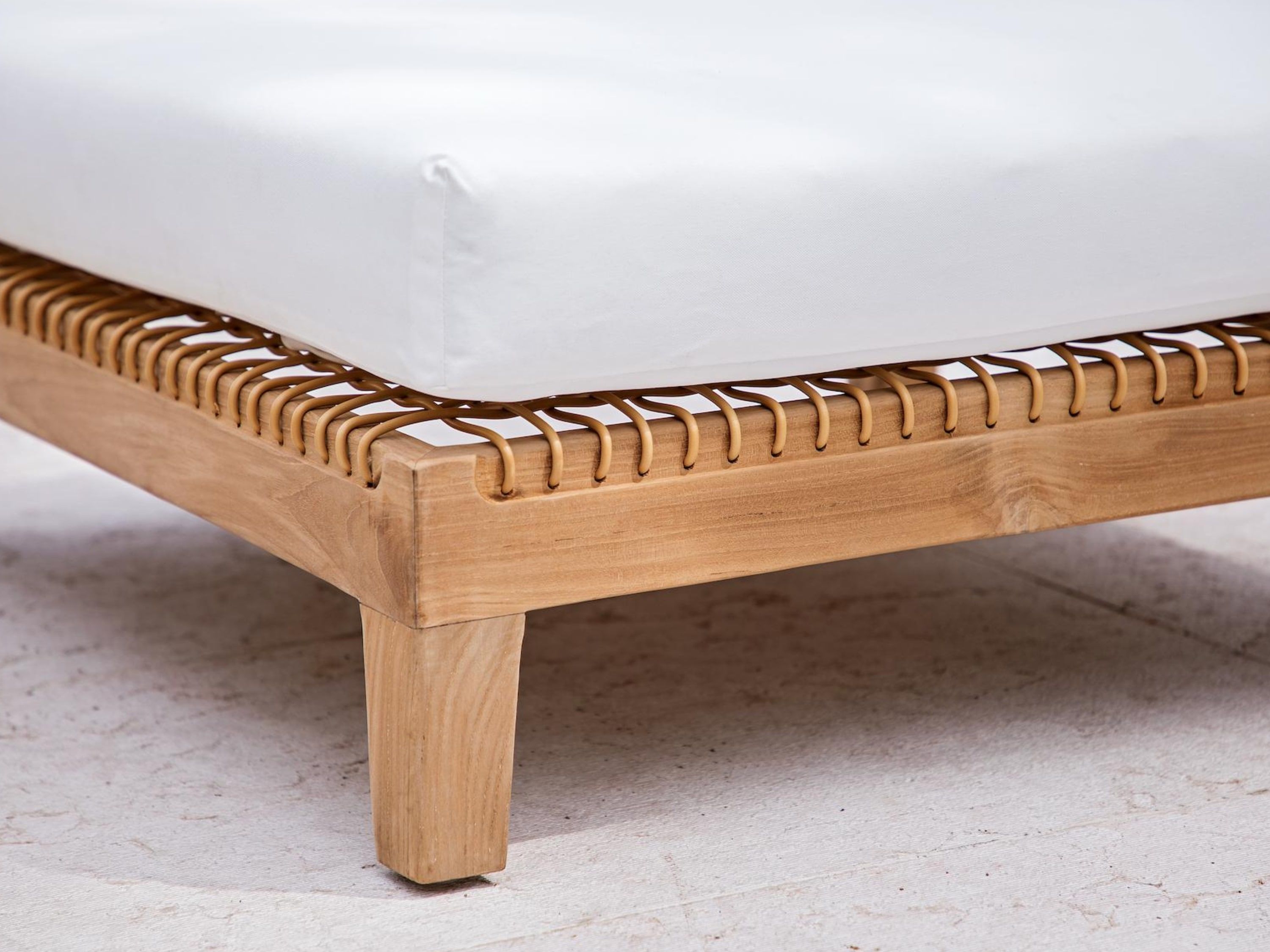 Двойной центральный модуль для секционного дивана из тикового дерева cbdesign Vienna Modular ARCH-00072580 - Вид №3