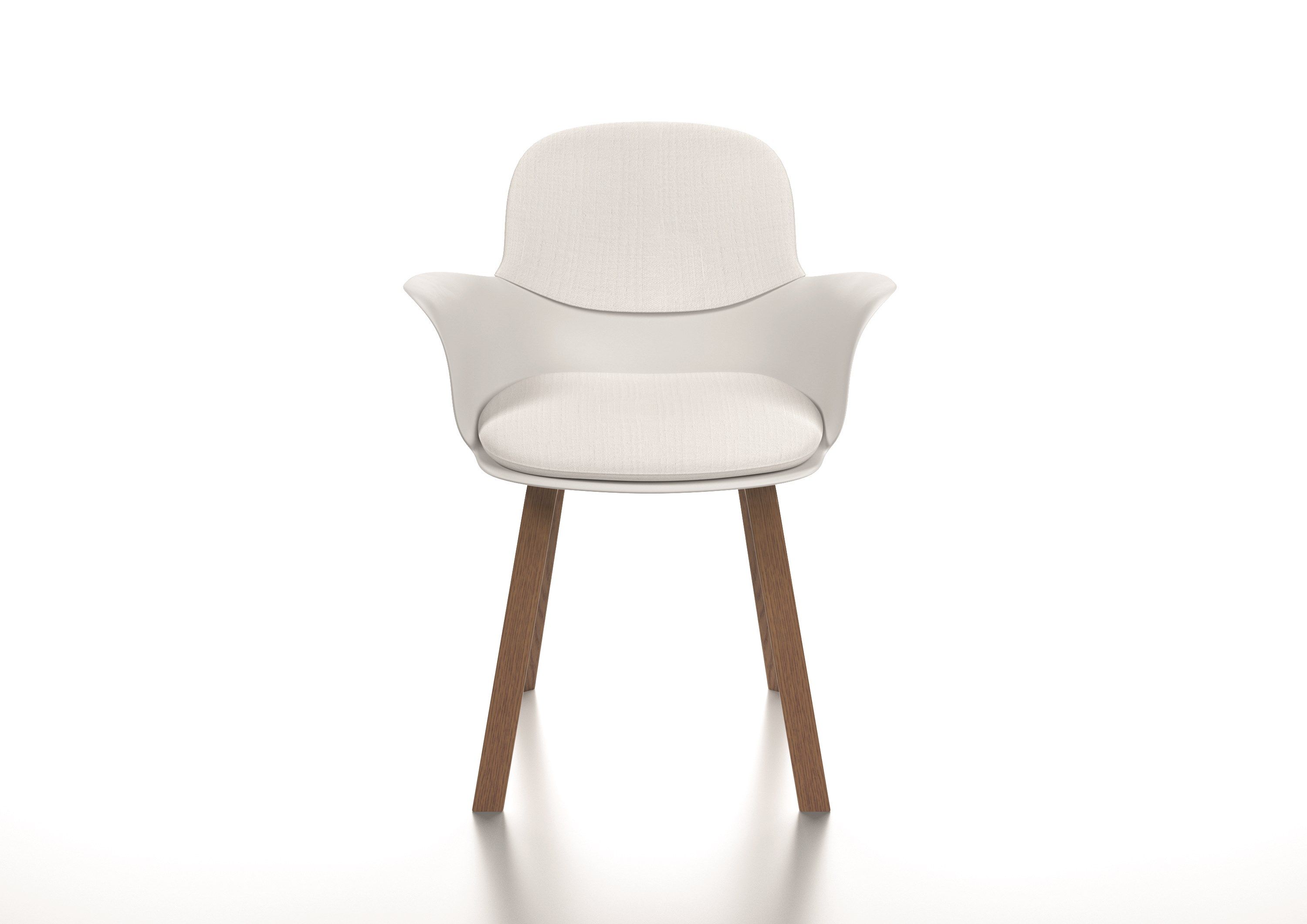 Кожаный стул со встроенной подушкой Natuzzi Italia Poly ARCH-00107826 - Вид №1