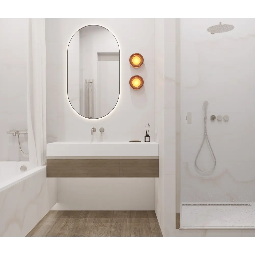 Глазурованный керамогранит Ceradim White Onyx Карвинг 60x120 см 1.44 м² матовый цвет белый 89457836 STLM-2095047 - Вид №3