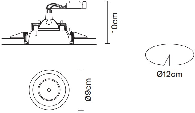 Fabbian Встраиваемый металлический точечный светильник Tools sun-id-1403253 - Вид №14