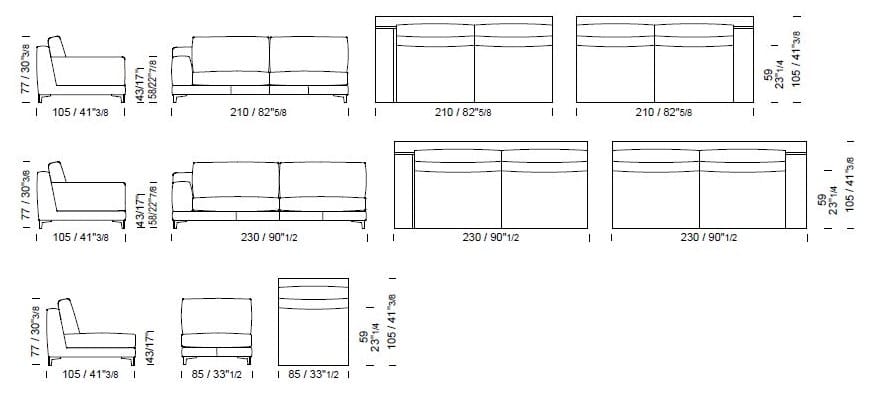 Кожаный диван Borzalino Бен ARCH-00138148 - Вид №5