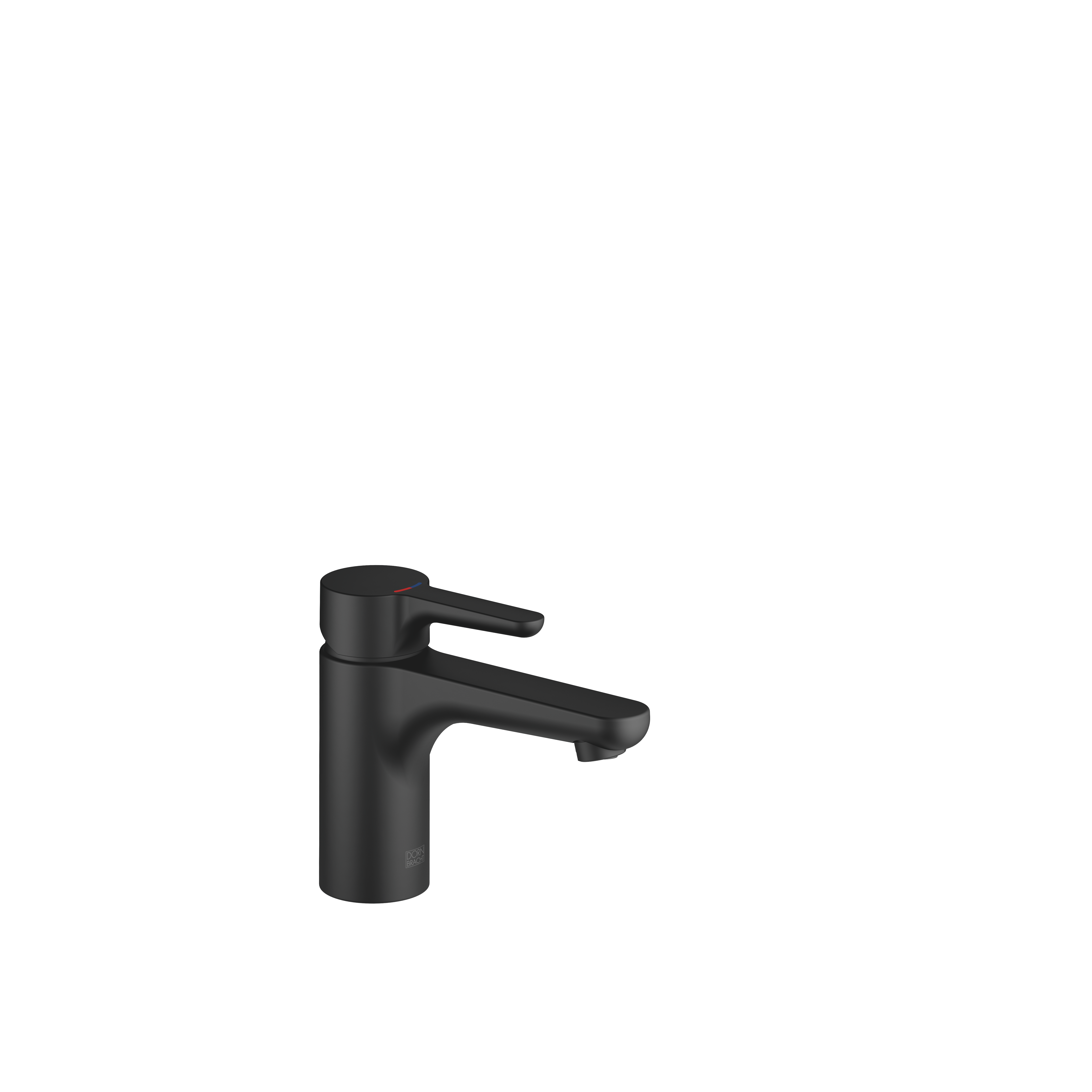 ДОРНБРАХТ ЯМОУ Смеситель для раковины, однорычажный, без донного клапана - Мягкий Черный DornBracht YAMOU 33526831-69